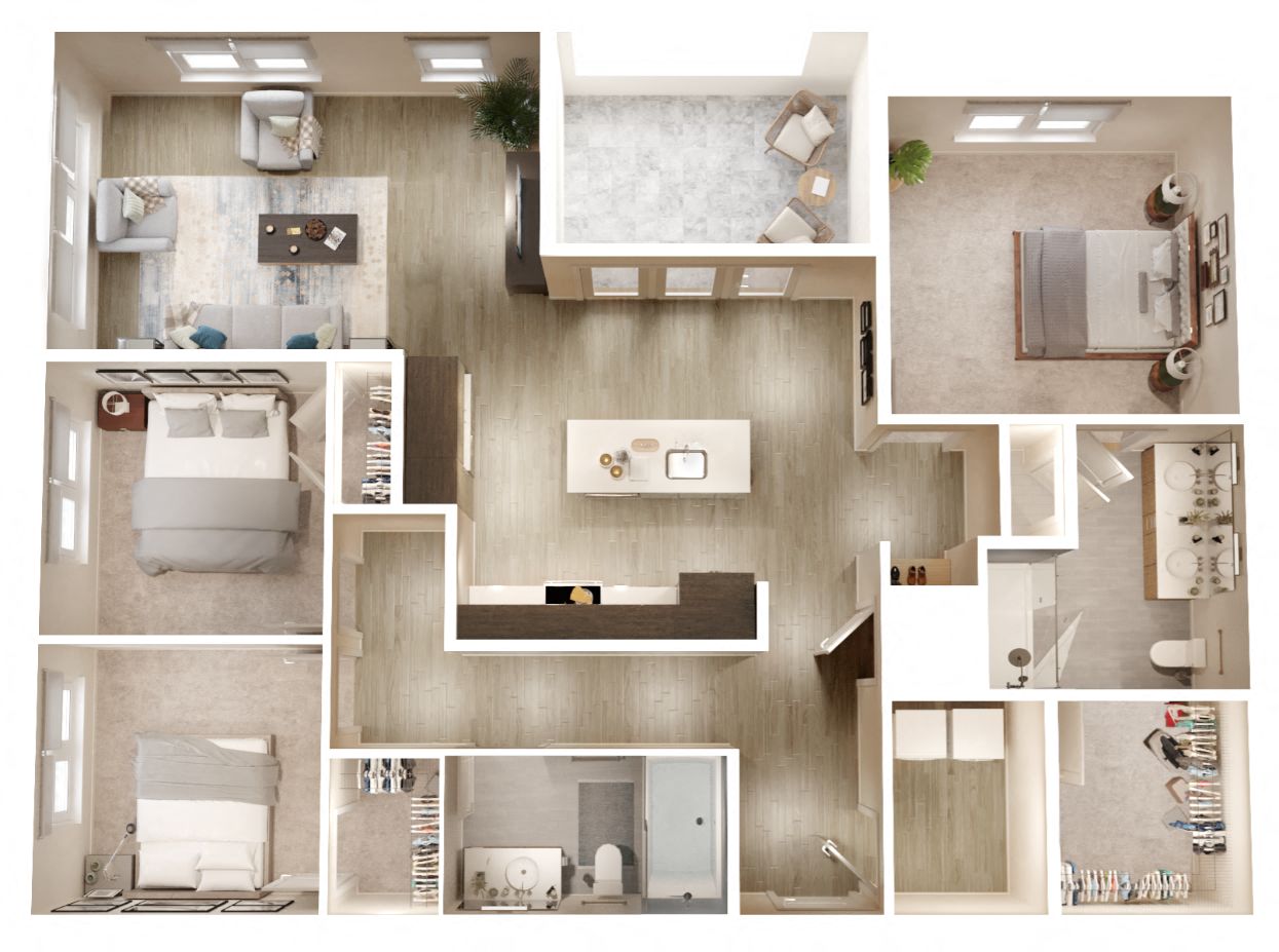 C1 Watney floor plan